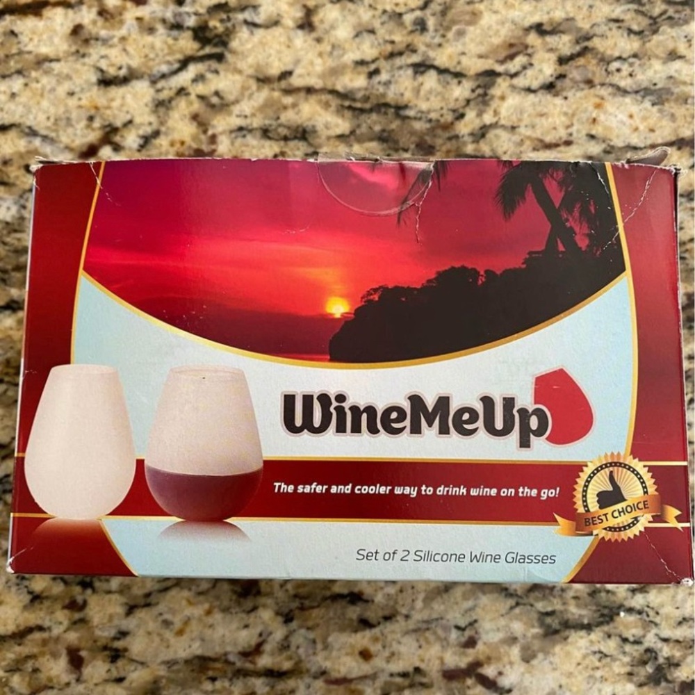 Wine Me Up Silicone “glasses” shatterproof